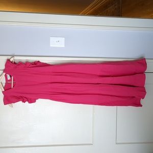 Hot Pink Ruffle Maxi Dress, Target Size M